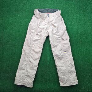 Burton Snowboard Pants Mens Large Beige Cargo Biolite Outdoor‎ Ski Waterproof